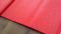 Red-colored Xuan Paper with Golden Flakes 27.5x55