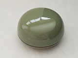 Porcelain Box for Seal Ink Paste - Green