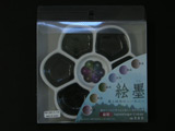 Flower Palette with 6 Japanese Colored Ink Cakes(Sumi Series)