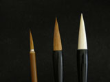 3 Essential Three Basic Brushes for Chinese Painting or Sumi-e