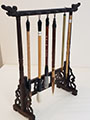 Dragon Gate Brush Rack: Premium Hardwood Brush Organizer and Rack