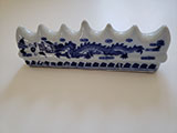 Blue and White Porcelain Brush Rest w/ Dragon Pattern(6 slots)