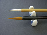 Set of 2 Synthetic Brushes for Chinese Brush Painting and Sumi-e