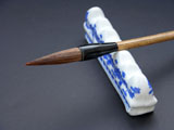 2-1/8" Long bristle Wolf stiff hair brush by Xu Laosan