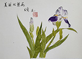 Recording of Iris Gongbi Painting Workshop DOWNLOAD