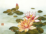 Redording of Water Lily Gongbi Painting Workshop with Victoria