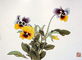 Recording of Pansy Flowers Gongbi Painting Workshop Download