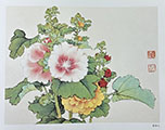 Hollyhocks a Gongbi Painting Class with Victoria Li 0513