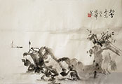 Sesshu Haboku Landscape Demo Returning Boat