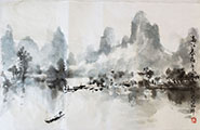 Spring Rain in Li River(2021)