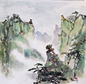 Tiger on Cliff of Rocks(2022)