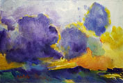 Sea with light purple cloud after Emil Nolde(2023)