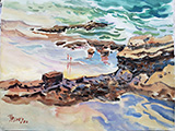 California Beach a master study of Milford Zornes 2022