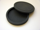 Lidded Inkstone Ink Stone Sumi Ink Grinding Stone 4.75" Round