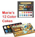 Marie's 12 traditional Chinese Painting Color Cakes