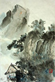 Study of Fu Baoshi\'s Pavilion Cliff(2023)