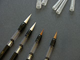 4 Varieties of Piston-filler Water Brushes - Economy Pack