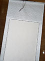 Blank Hanging Silk Scroll 59.5"x23.5" Pearl