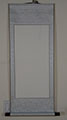 Blank Hanging Silk Scroll 39.5x19.5 MD-003 Silver