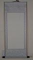 Blank Hanging Silk Scroll 39.5x19.5 MD-003 Silver