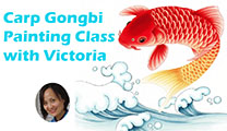 Carp Gongbi Painting Class with Victoria 0317